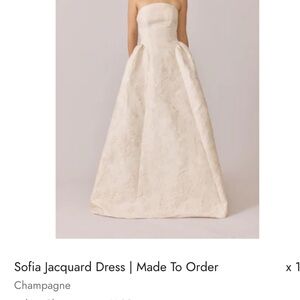 Revelry Cream Jacquard Floral Dress